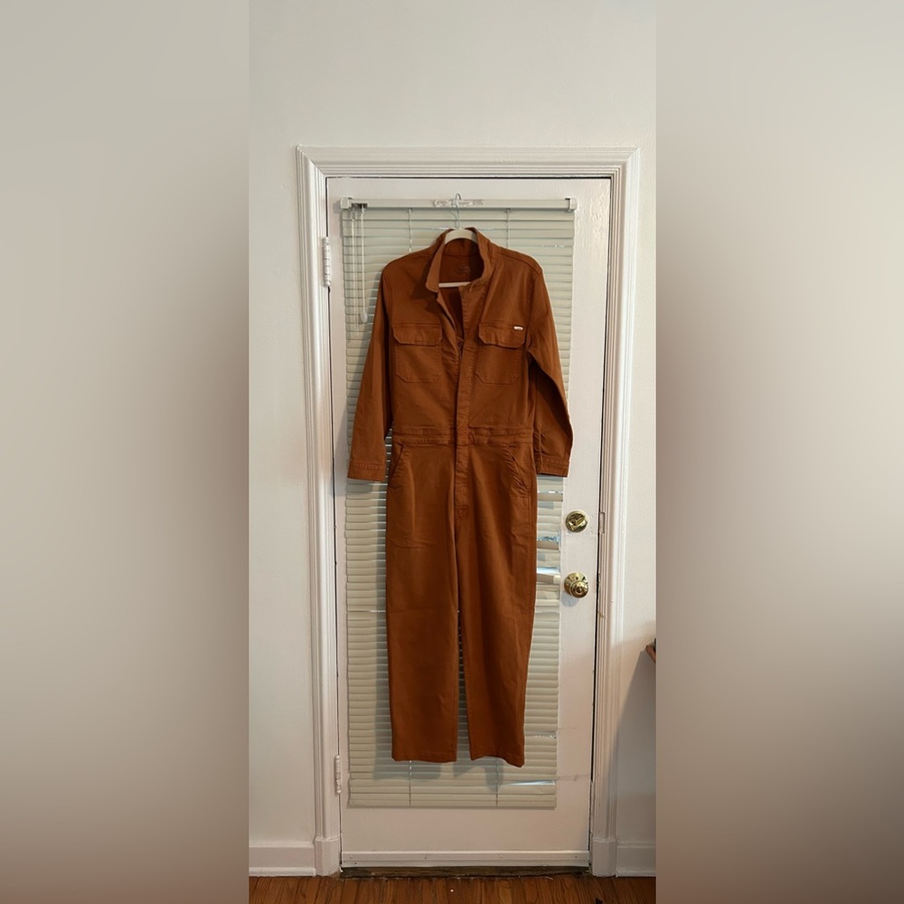 Mother Denim "The Fixer" Jumpsuit | Size Large | Rust Color